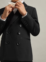 Reiss Knightsbridge Db Wool-Blend Double-Breasted Tuxedo Jacket - Imagen 3 de 4