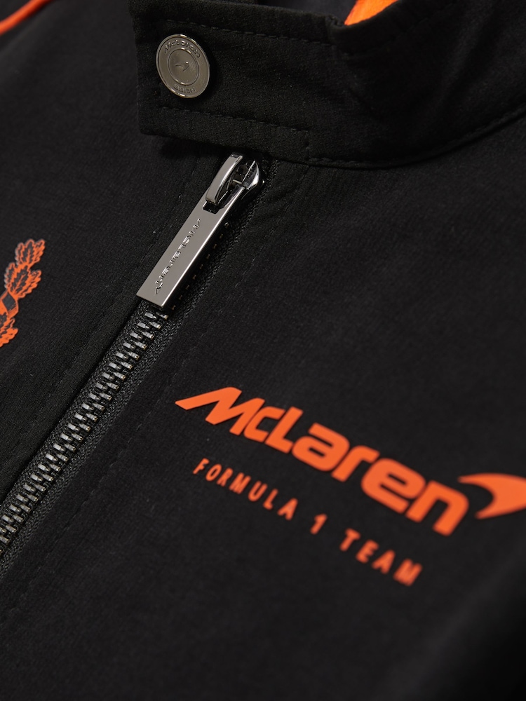 Reiss Black Wanden 9-13 yrs Unisex Fit McLaren F1 Team Technical Logo Jacket - Image 7 of 8
