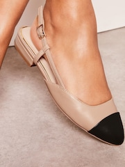 Lipsy – Ballerinas aus Kunstleder mit Zehenkappe und Fersenriemen - Bild 2 von 5