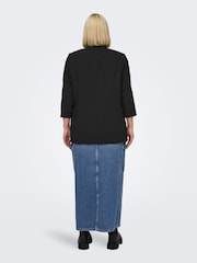 ONLY Curve Black 3/4 Sleeve Blazer - Image 2 of 7
