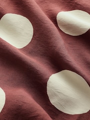 Chocolate Brown Polkadot Tie Waist V-Neck Jumpsuit - Image 6 of 6