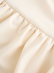 Pastel Yellow Sleeveless Jersey Drop Waist Mini Dress - Image 7 of 8