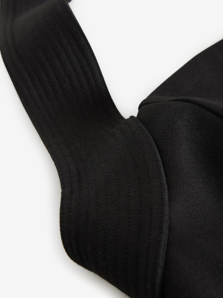Black Halter Neck Column Maxi Dress - Image 6 of 6