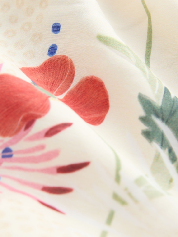 Kew Collection Floral Print Halter Tie Neck Layered Maxi Dress - Image 7 of 7