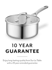 Sur La Table Stainless Steel Core TriPly 16cm Saucepan with Lid - Image 8 of 9