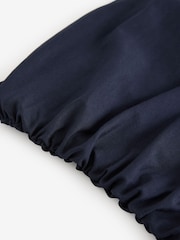 Marine/Blanc - Peignoir mi-long Bandeau en jersey tissé - Image 7 of 7