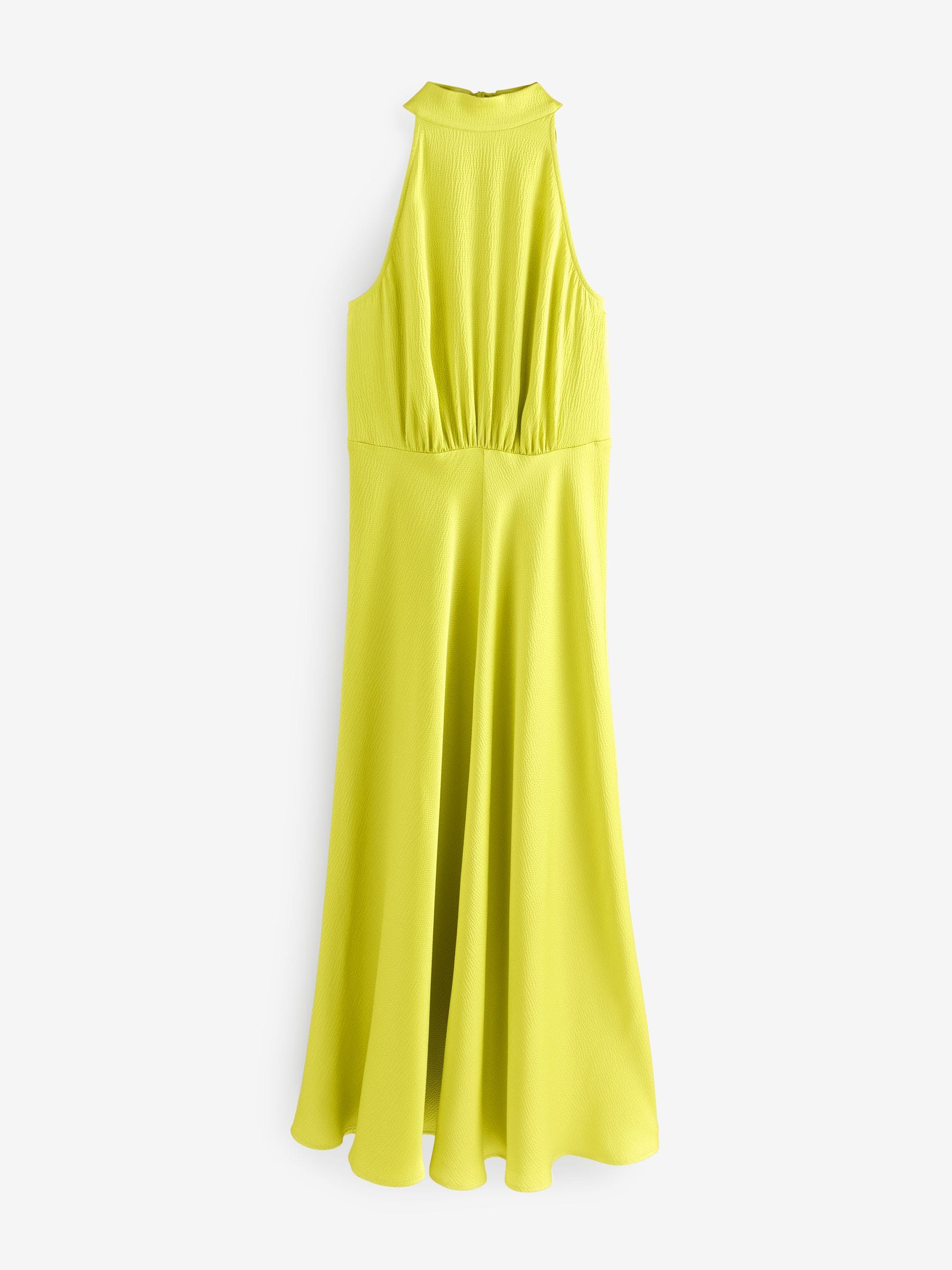 green clothing GREENCLOTHING×DEELUXE 美品 LIN-IN HALTER MAXI DRESS JEWEL GREEN – Huffer