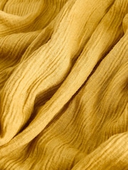 Ochre Yellow Strappy Textured Jersey Mini Dress - Image 6 of 7