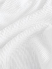 White Strappy Textured Jersey Mini Dress - Image 6 of 7