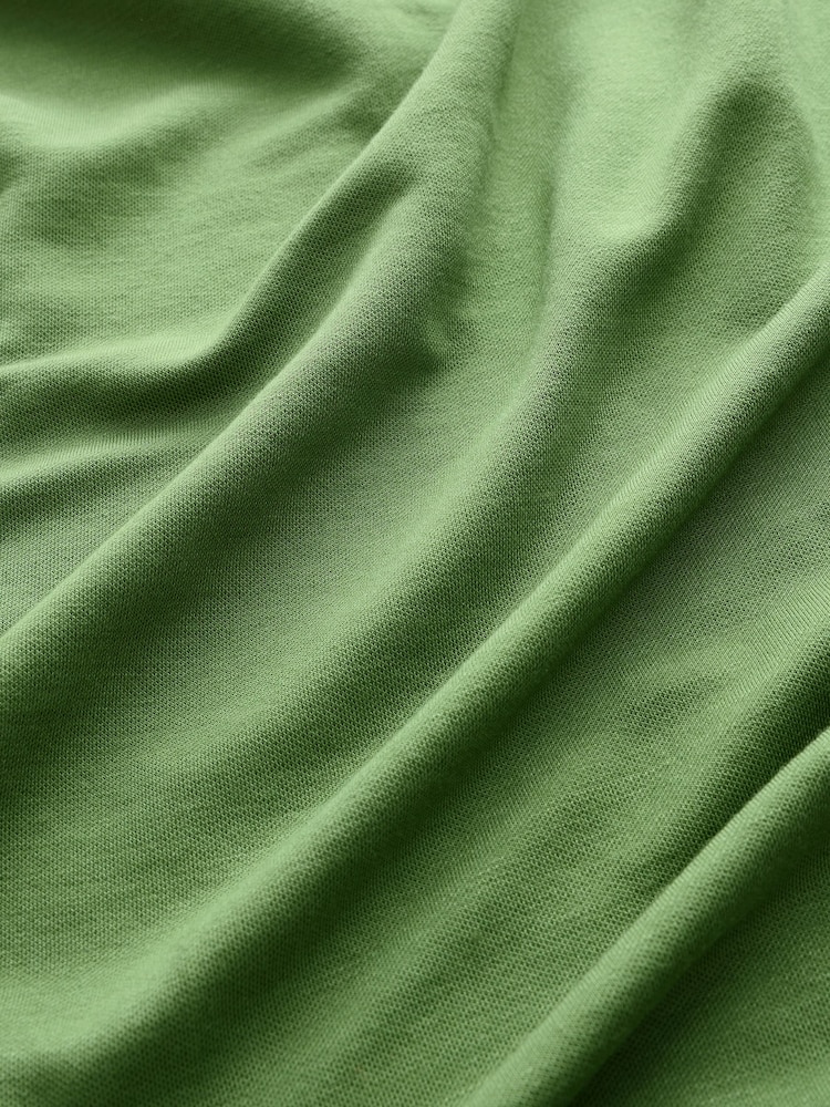 Khaki Green Twist Detailed Slinky Maxi Dress - Image 7 of 7