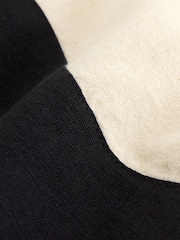Cream/Ecru & Black Scallop Edge Mini Shift Dress - Image 8 of 8