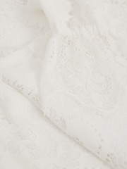 Reiss Ivory Emilia 13-14 yrs Lace Long-Sleeve Top - Image 4 of 4