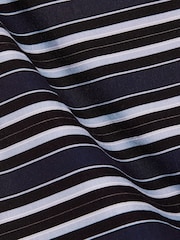 Reiss Blue Dillon Stripe-Print Draped Top - Image 6 of 6
