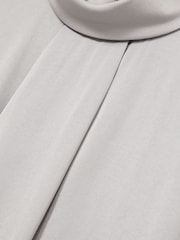 Reiss Grey Dania High Neck Shell Top - Image 5 of 5