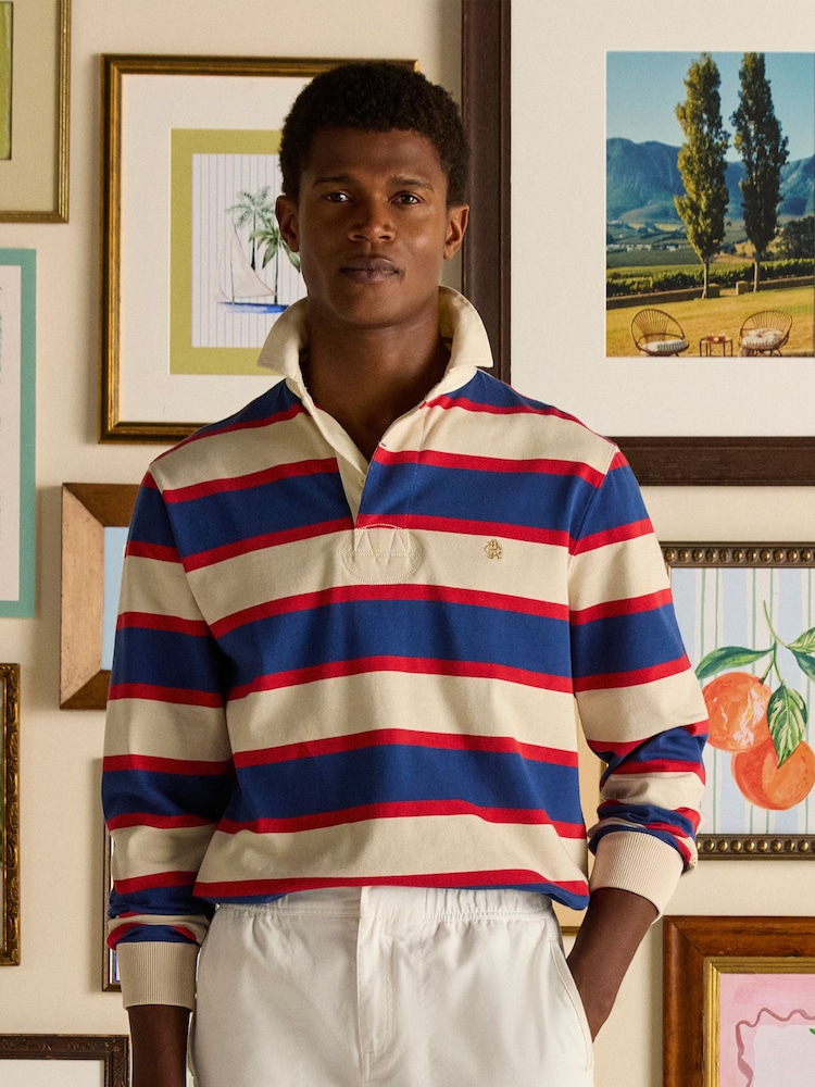 Joules Rugby Club Shirt Blue/Neutral - Image 1 of 12