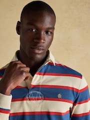 Joules Rugby Club Shirt Blue/Neutral - Image 4 of 12