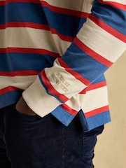 Joules Rugby Club Shirt Blue/Neutral - Image 9 of 12