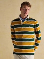 Joules Rugby Club Green/Yellow Long Sleeve Shirt - Image 1 of 8