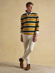 Joules Rugby Club Green/Yellow Long Sleeve Shirt - Image 4 of 8
