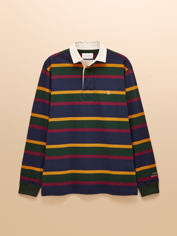 Joules Rugby Club Multi Long Sleeve Shirt - Image 9 of 9