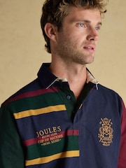 Joules Harlequin Rugby Club Multi Long Sleeve Shirt - Image 12 of 14