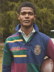 Joules Harlequin Rugby Club Multi Long Sleeve Shirt - Image 2 of 14