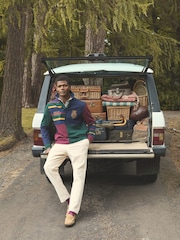 Joules Harlequin Rugby Club Multi Long Sleeve Shirt - Image 3 of 14