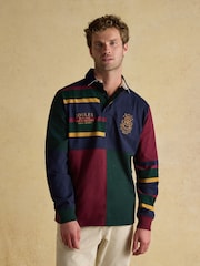 Joules Harlequin Rugby Club Multi Long Sleeve Shirt - Image 4 of 14