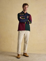 Joules Harlequin Rugby Club Multi Long Sleeve Shirt - Image 6 of 14