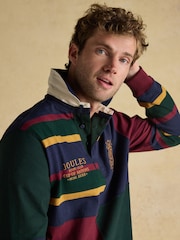 Joules Harlequin Rugby Club Multi Long Sleeve Shirt - Image 7 of 14