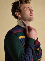 Joules Harlequin Rugby Club Multi Long Sleeve Shirt - Image 8 of 14