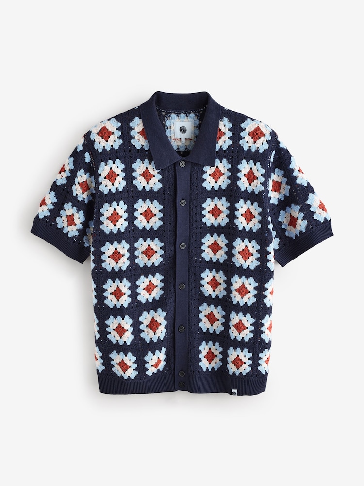 Pretty Green Timperley Geo Short Sleeves Shirt - Bild 1 von 1