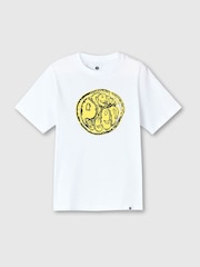 Pretty Green Citrus Sunshine Short White Sleeve T-Shirt - Imagen 3 de 3