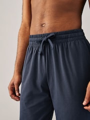 Navy Blue/Light Grey Cuffed Pyjama Bottoms Set 2 Pack - Image 6 of 12