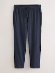 Navy Blue/Light Grey Open Hem Pyjama Bottoms Set 2 Pack - Image 2 of 5