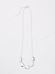 FatFace Silver Tone Oval Chunky Necklace - Image 1 of 2