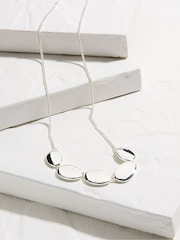FatFace Silver Tone Oval Chunky Necklace - Image 2 of 2