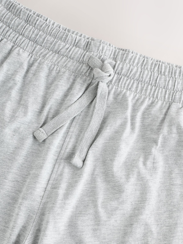 Navy Blue/Grey Jersey Pyjamas Shorts 3 Pack - Image 11 of 14