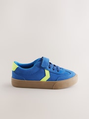 Cobalt Blue Standard Fit (F) Touch Fastening Elastic Lace Trainers - Image 2 of 5
