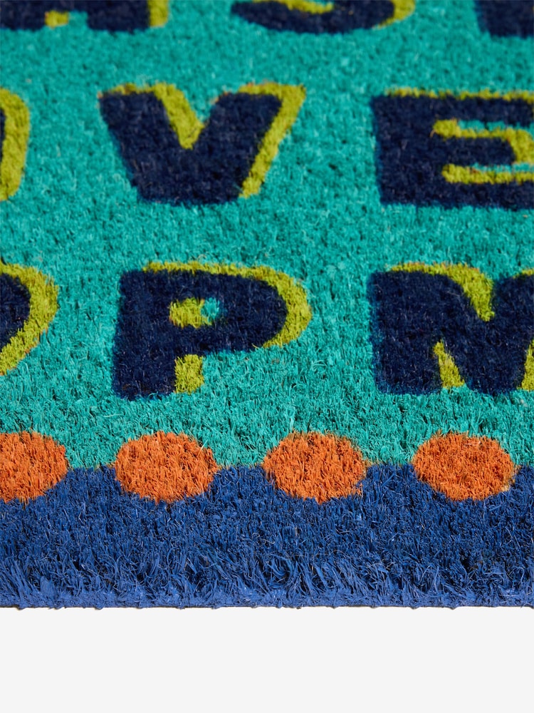 Multi Please Leave Slogan Coir Doormat - Image 3 of 3