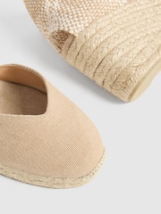 Castaner Wedge Heel Ankle Strap Cotton Espadrilles - Image 3 of 6