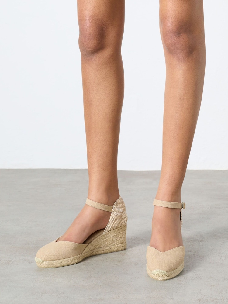 Castaner Wedge Heel Ankle Strap Cotton Espadrilles - Image 6 of 6