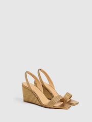 Castaner Gold Braided Wedge Sandals - Imagen 2 de 5