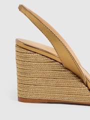 Castaner Gold Braided Wedge Sandals - Imagen 3 de 5