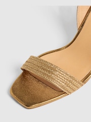 Castaner Gold Braided Wedge Sandals - Imagen 4 de 5