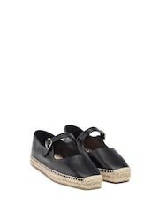 Castaner Leather Ballet Style Black Sandals - Image 2 of 3