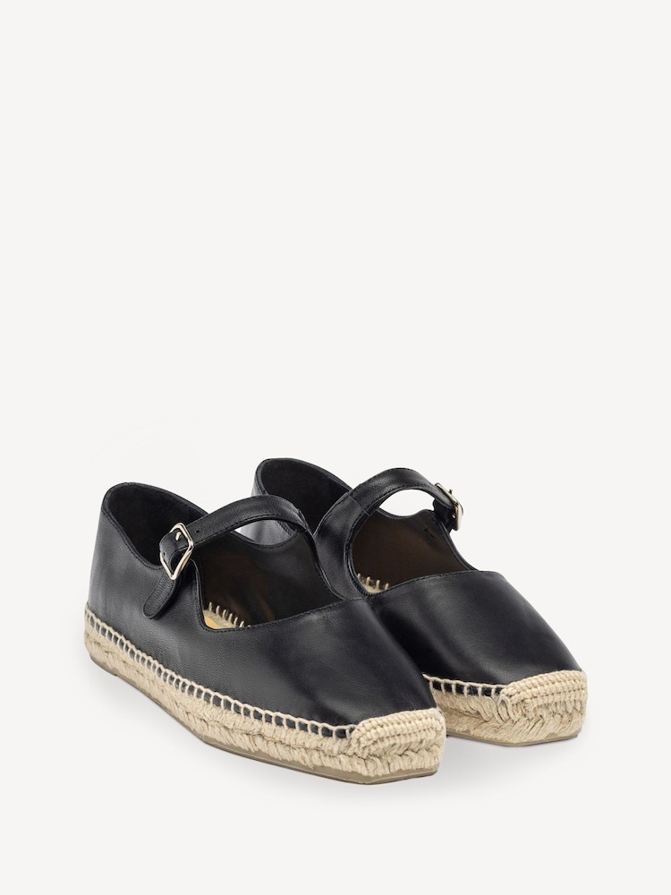 Castaner Leather Ballet Style Black Sandals - Image 2 of 3 Castaner Leather Ballet Style Black Sandals - Image 2 of 3