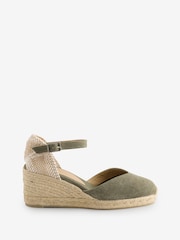 Castaner Wedge Heel Ankle Strap Cotton Espadrilles - Image 1 of 1