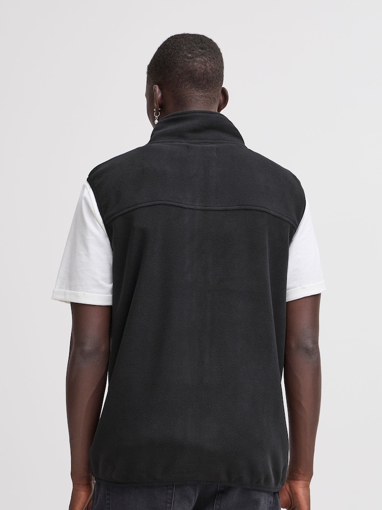 Blend Black Zip Through Fleece Gilet - Image 2 of 5