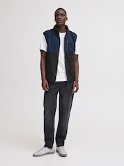 Blend Black Zip Through Fleece Gilet - Image 4 of 5
